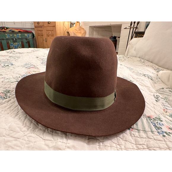 WORTH & WORTH FOR BARNEY'S UNISEX FEDORA HAT - Picture 7 of 8